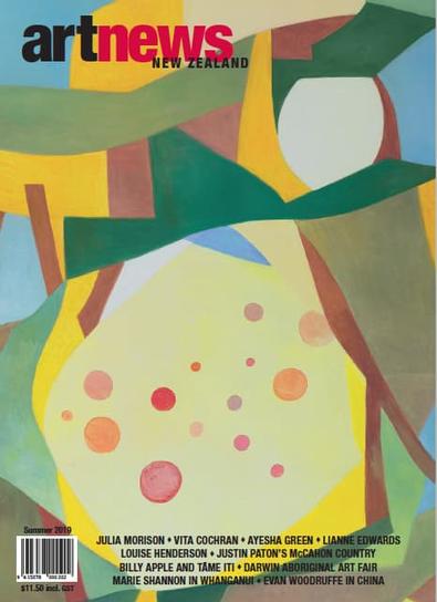 Art News New Zealand magazine cover