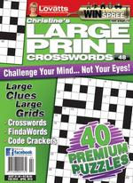 Large Print Crosswords