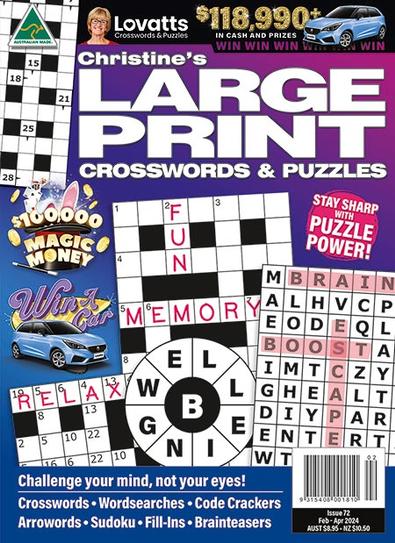 Christine's Large Print Crosswords magazine cover
