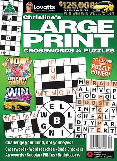 Christine's Large Print Crosswords magazine cover