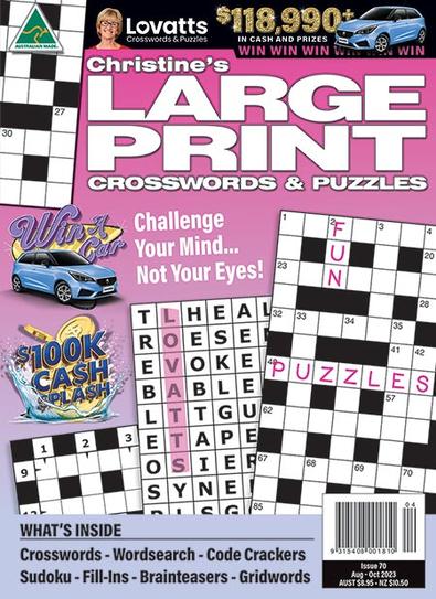 Christine's Large Print Crosswords magazine cover