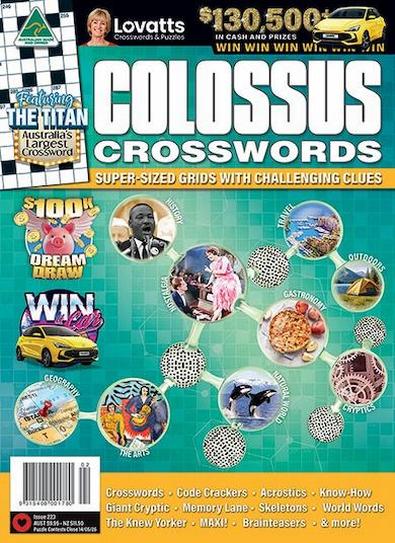 Lovatts Colossus Crosswords magazine cover