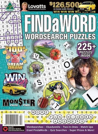 Lovatts FindaWord® +225 PUZZLES magazine cover