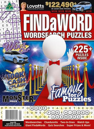 Lovatts FindaWord® +225 PUZZLES magazine cover