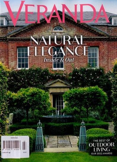 Veranda (US) magazine cover