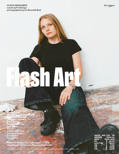 Flash Art - International Edition (UK) magazine cover