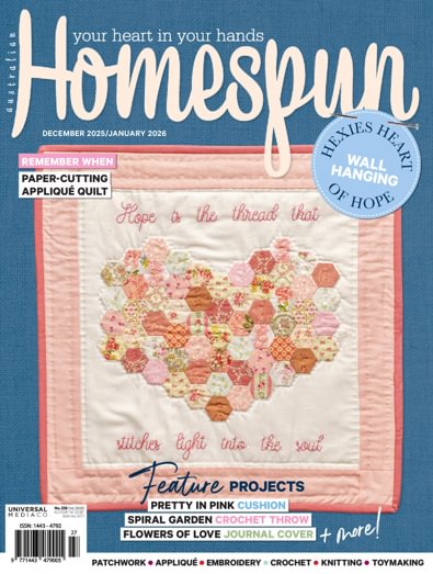Australian Homespun  digital cover