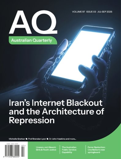 AQ: Australian Quarterly digital cover