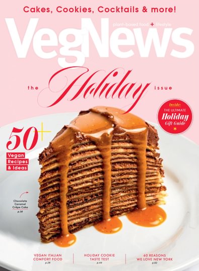 VegNews Magazine digital subscription VegNews Magazine digital cover