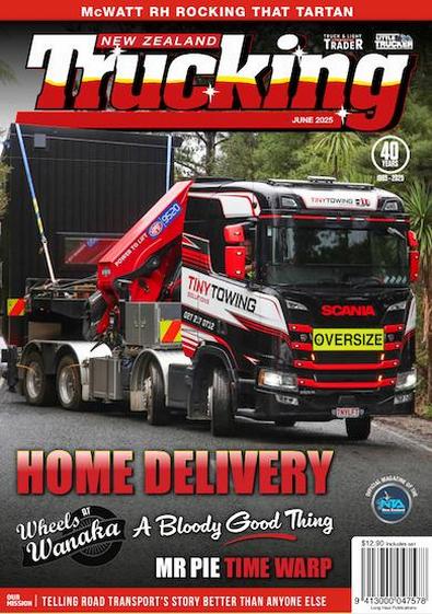 NZ Trucking magazine cover