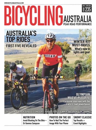 Bicycling Australia (AU) magazine cover
