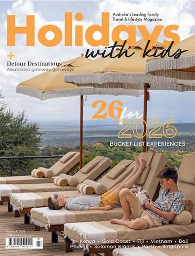 Holidays with Kids (AU) magazine cover