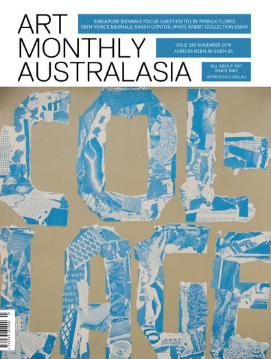 Art Monthly Australasia (AU) magazine cover