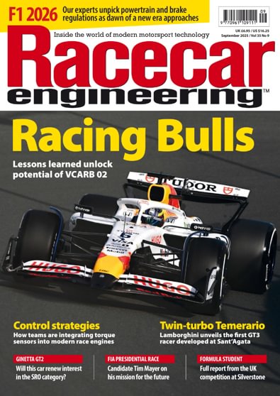 Racecar Engineering (UK) magazine cover