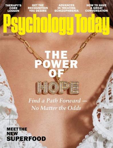 Psychology Today (USA) magazine cover