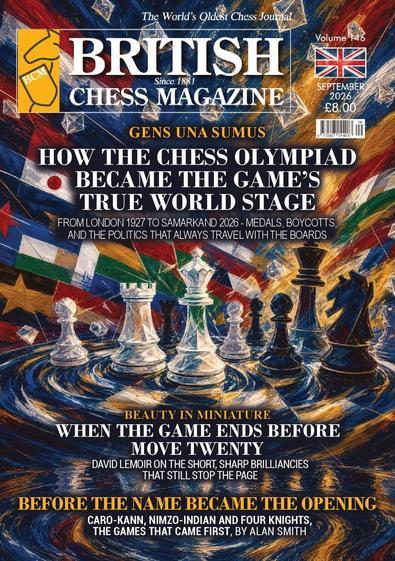 The British Chess Magazine (UK) cover