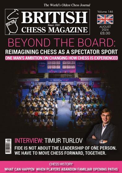 The British Chess Magazine (UK) cover