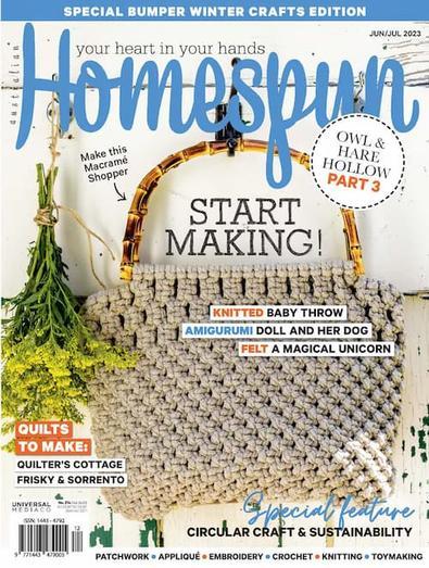 Homespun (AU) magazine cover