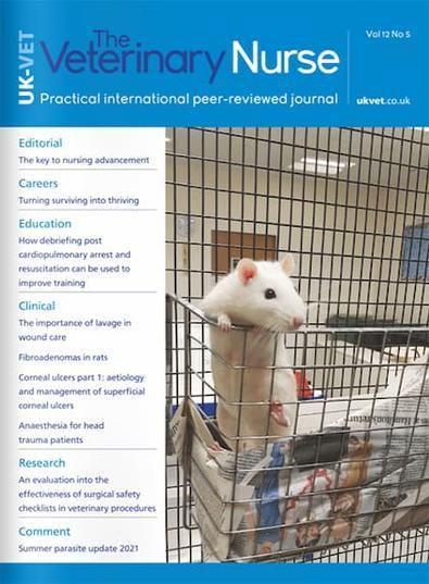The Veterinary Nurse (UK) magazine cover