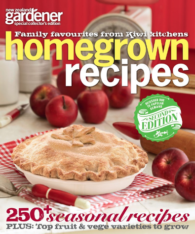NZ Gardener - Homegrown Recipes cover