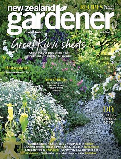 NZ Gardener magazine cover