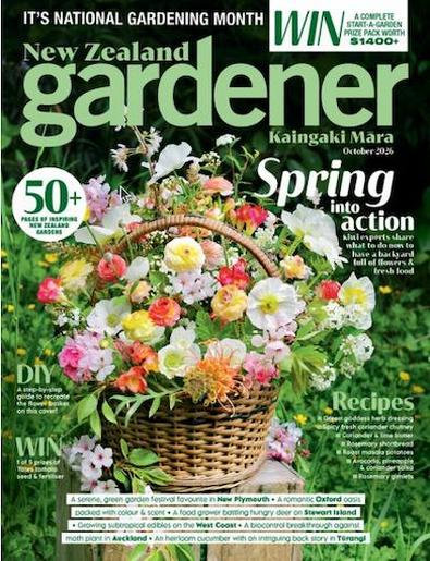 NZ Gardener magazine cover