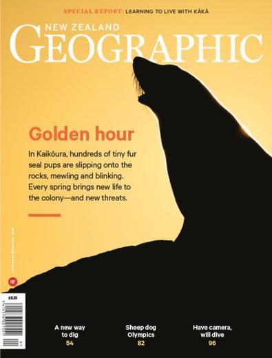 New Zealand Geographic magazine cover