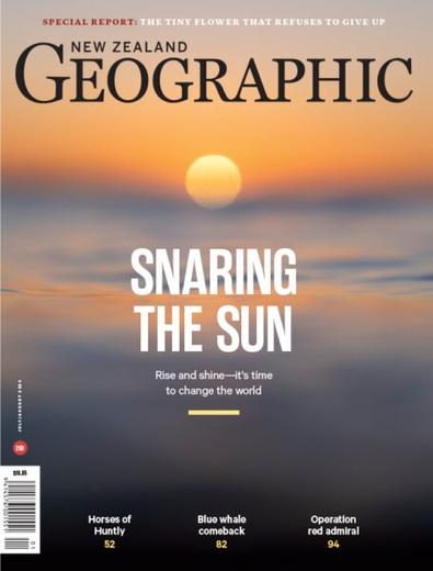 New Zealand Geographic magazine cover