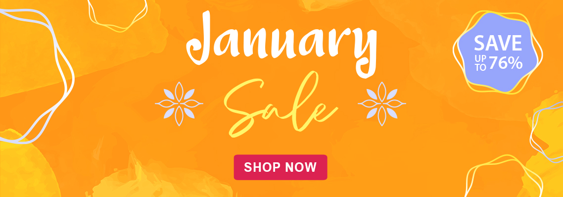 January Sale, save up to 76% 
