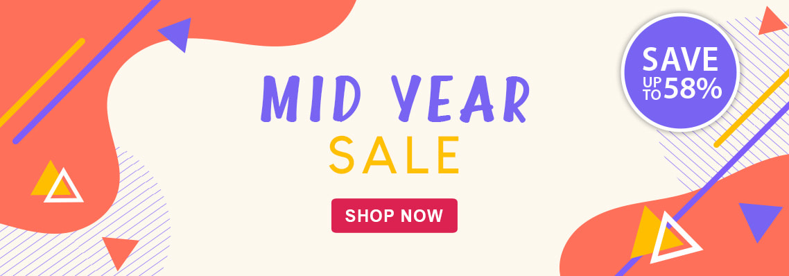Mid-Year Sale , save up to 58% 