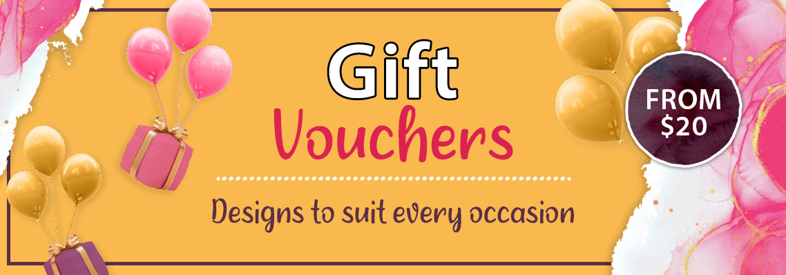 Gift Vouchers emailed instantly from $20