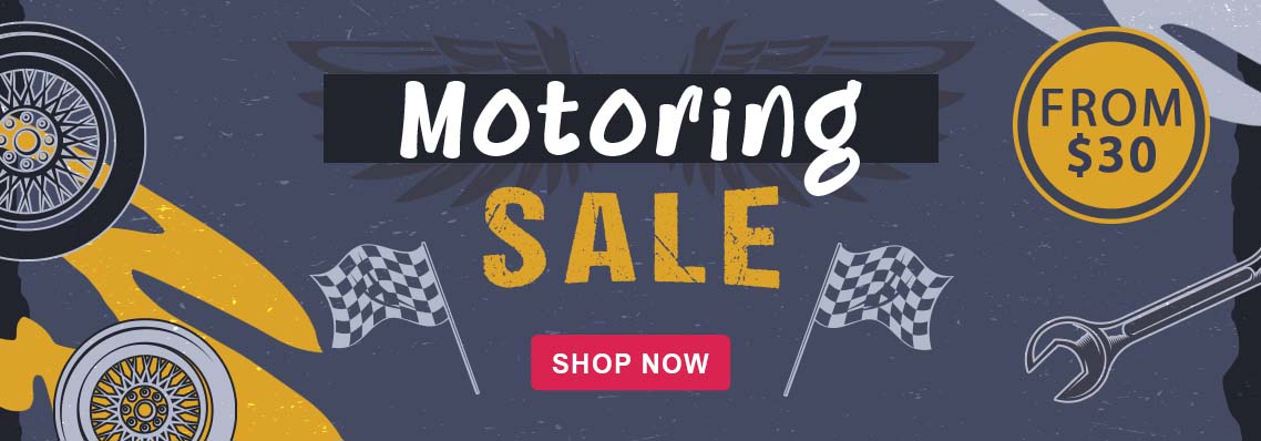 Motoring Sale, from $30