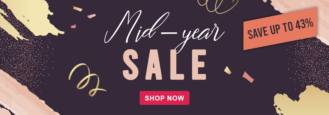 Mid-Year Sale, Save up to 43%