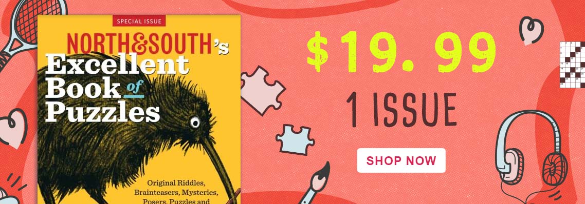 North & South's Excellent Book of Puzzles Special just $19.99