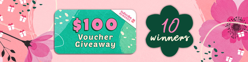 $100 Voucher Giveaway Cart